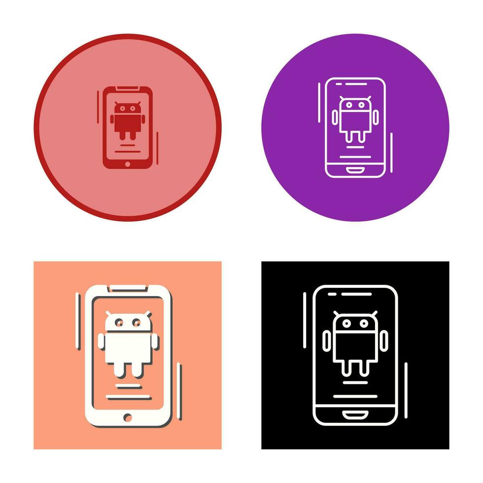 icono de vector de Android