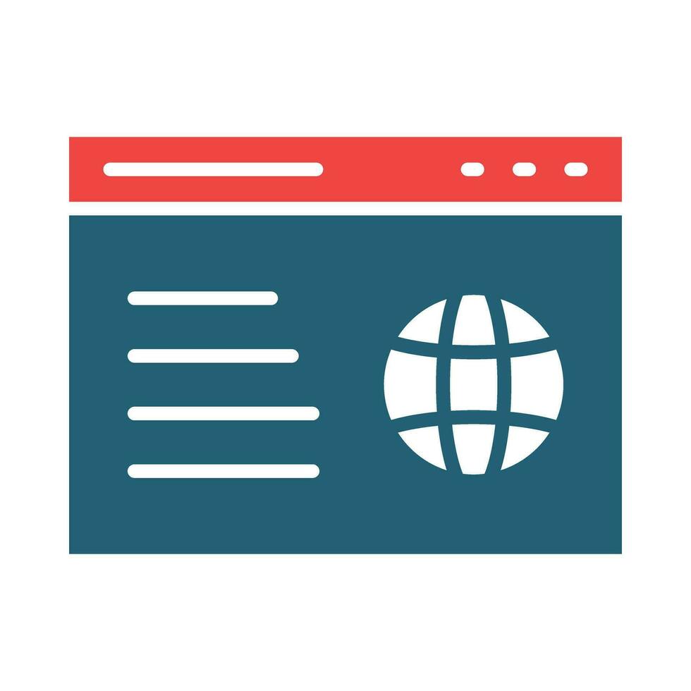 Website Vector Glyph Two Color Icon For Personal And Commercial Use.