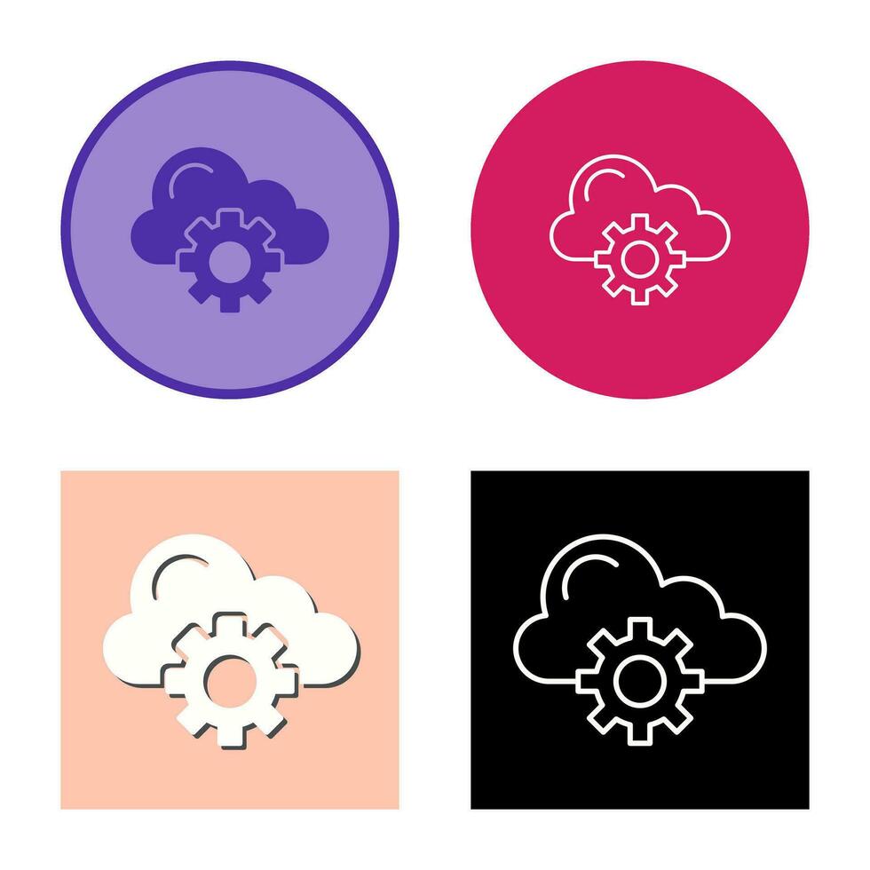 Cloud Computing Vector Icon