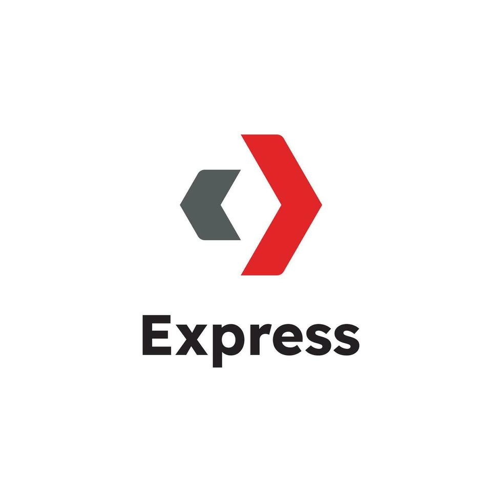 Express logo Vector icon design illustration Template