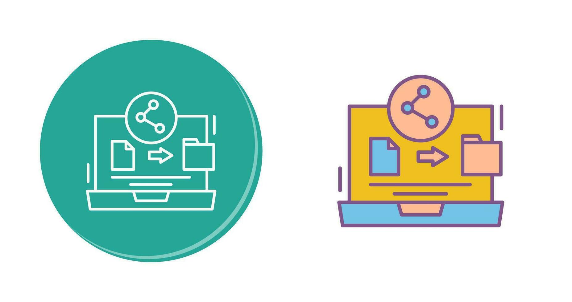 File Share Vector Icon