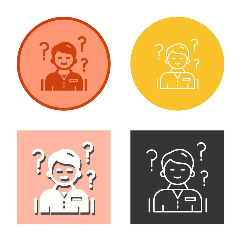 Confuse Vector Icon