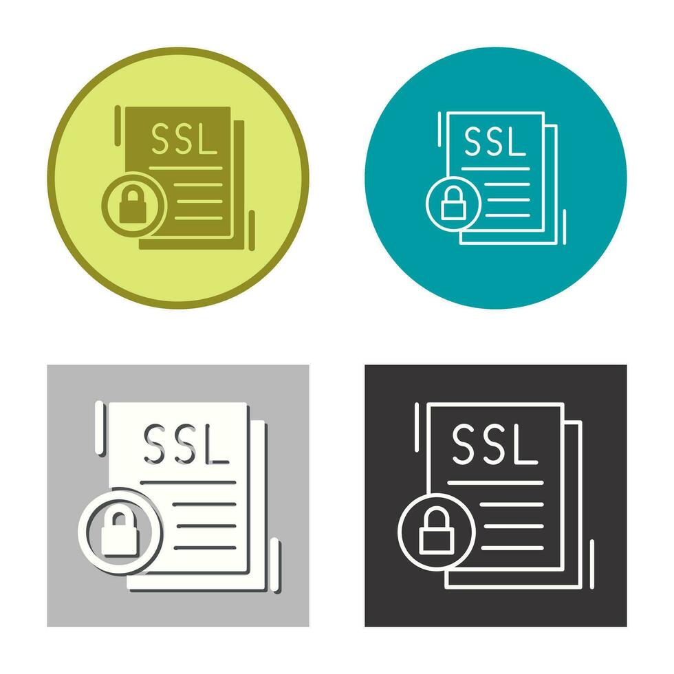 icono de vector de ssl