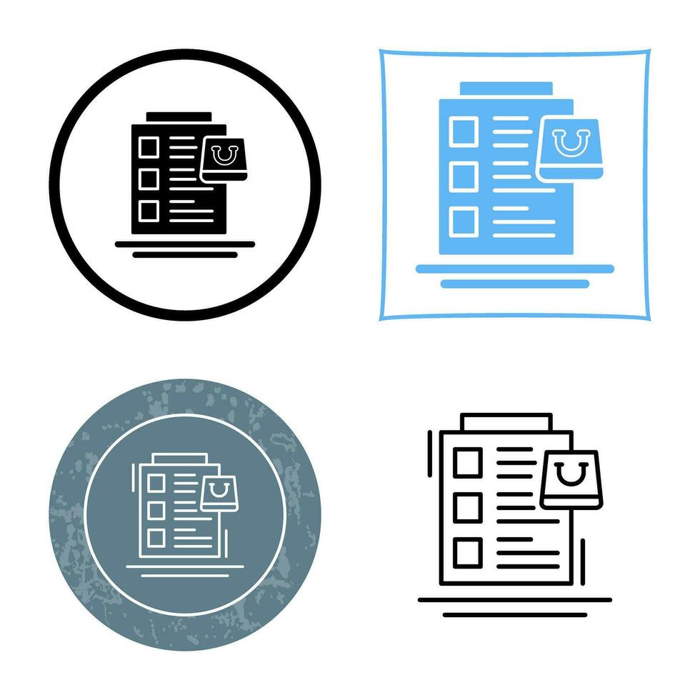 Wish List Vector Icon