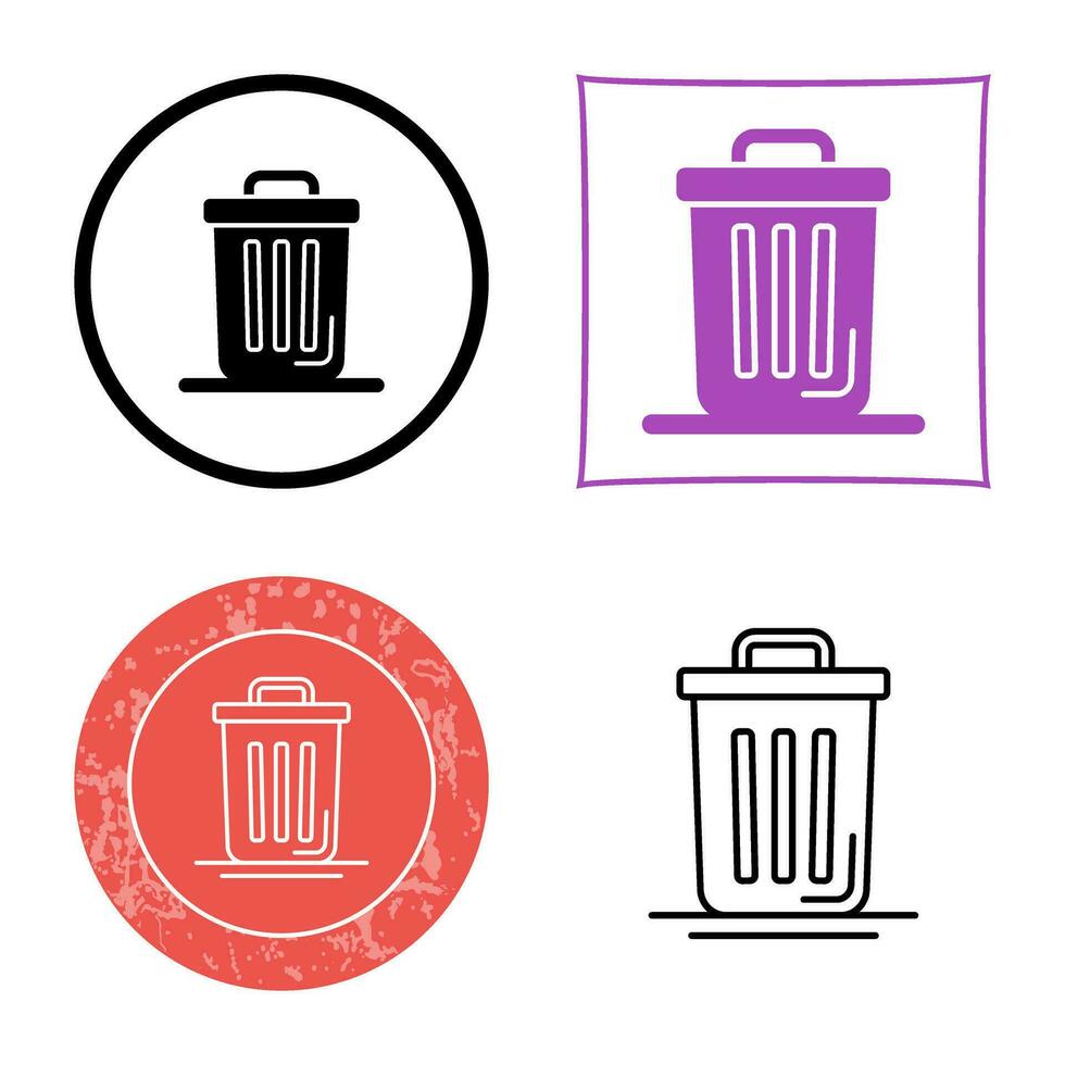 Trash Can Vector Icon