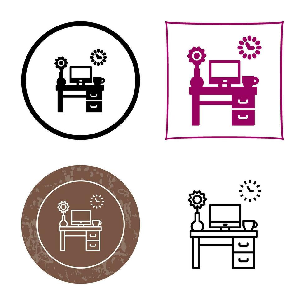 Work Table Vector Icon