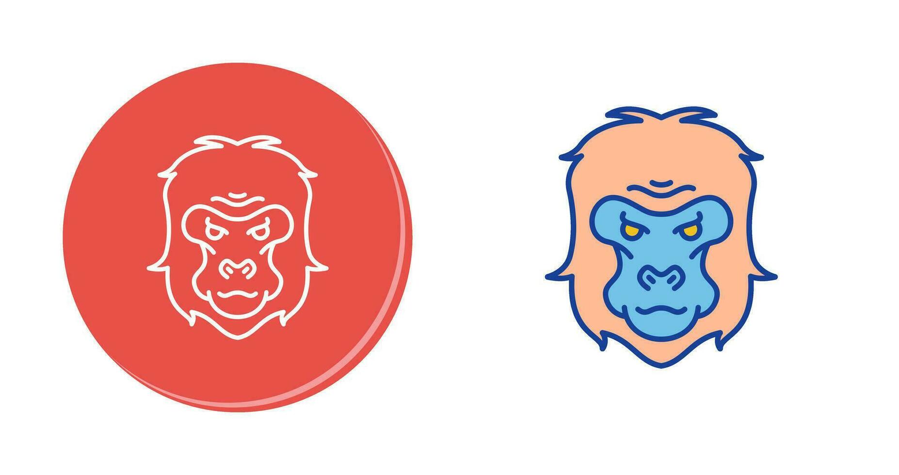 Gorilla Vector Icon