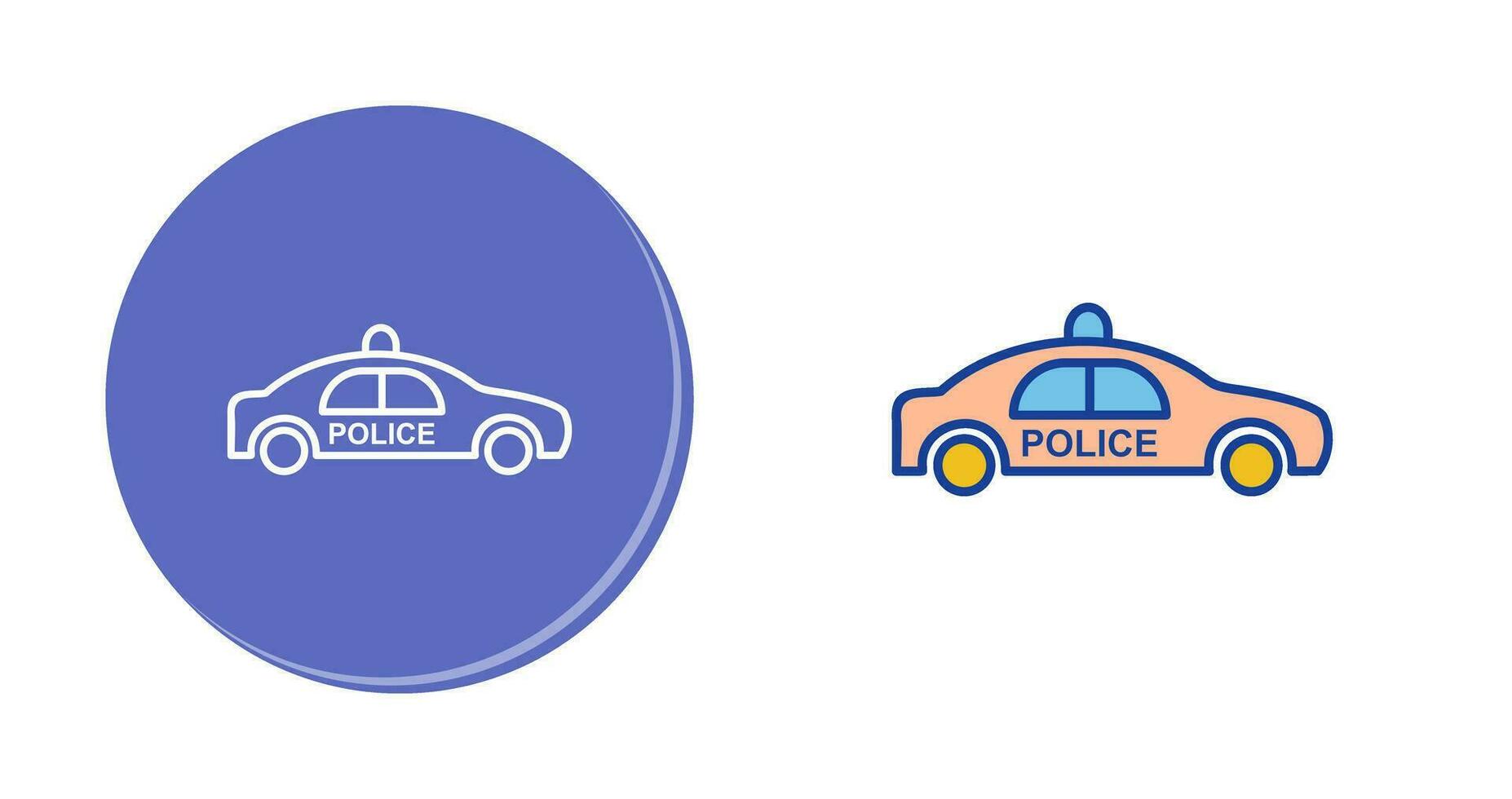 Police Car Vector Icon