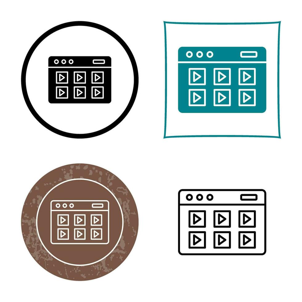 Online Course Vector Icon