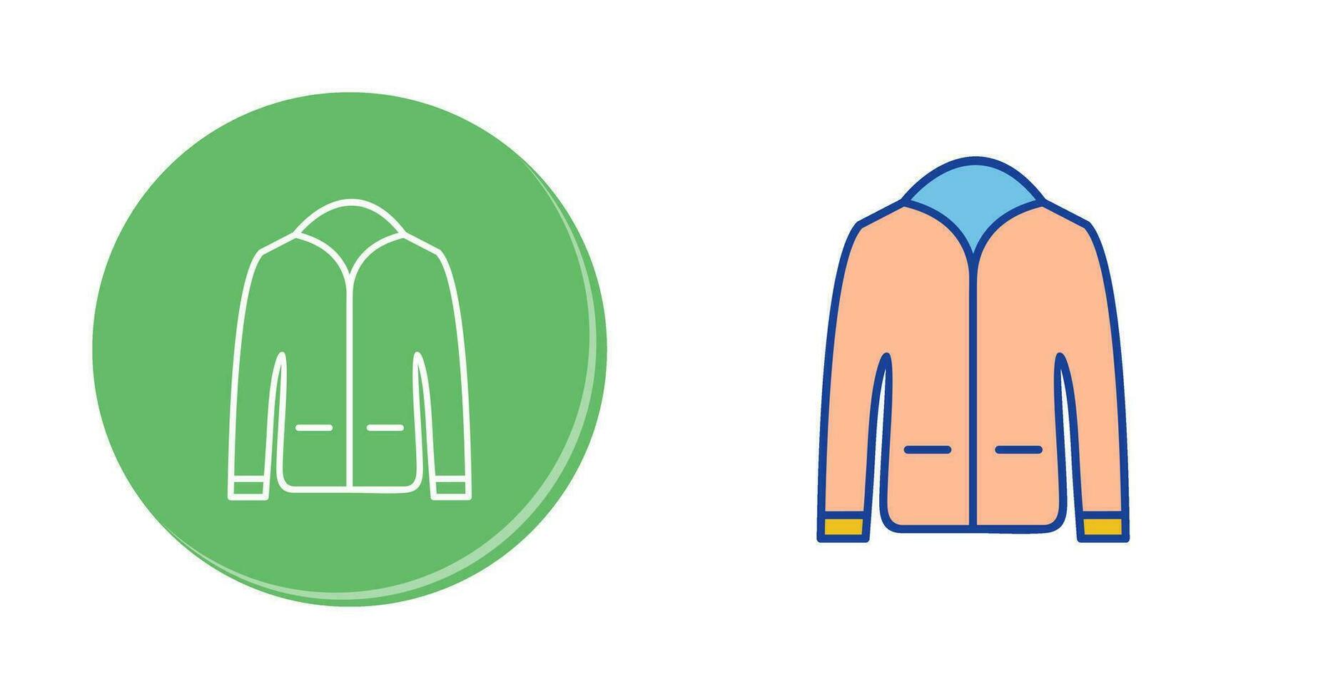 icono de vector de chaqueta de hombre