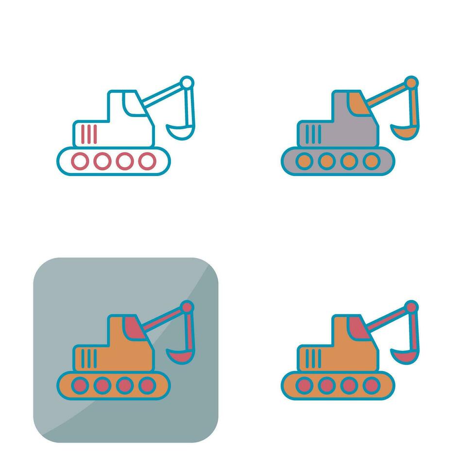 Escavator Vector Icon