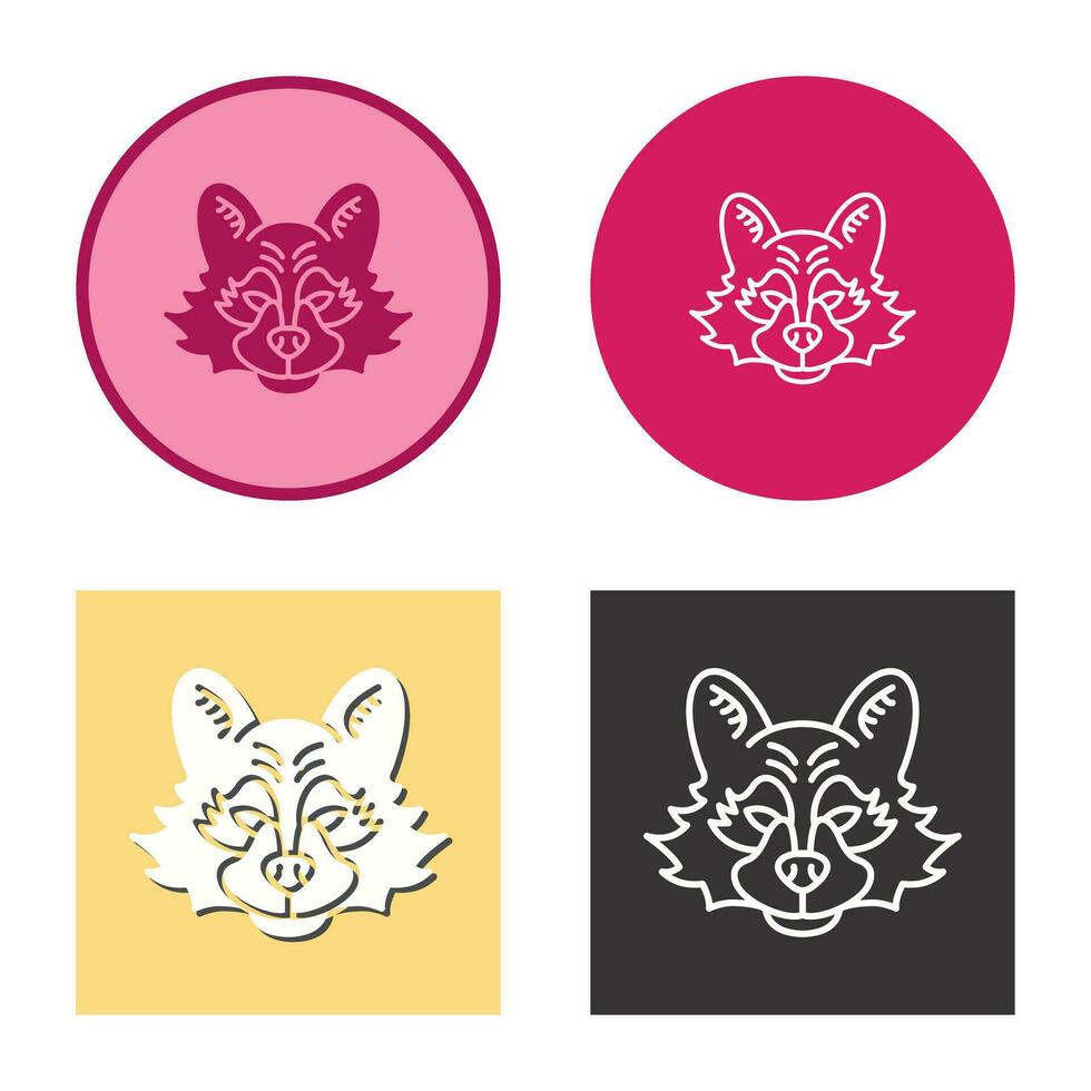 Raccoon Vector Icon