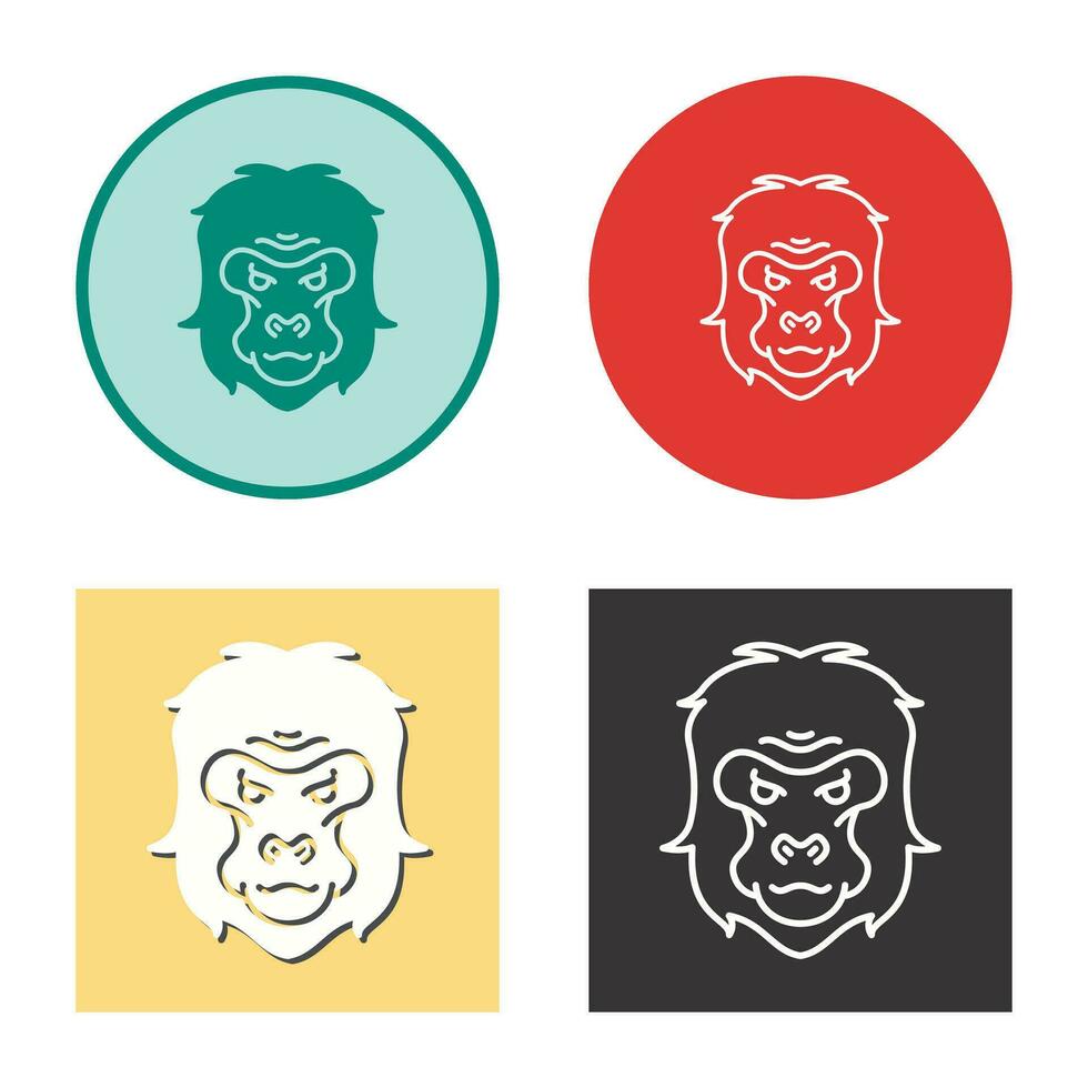 Gorilla Vector Icon