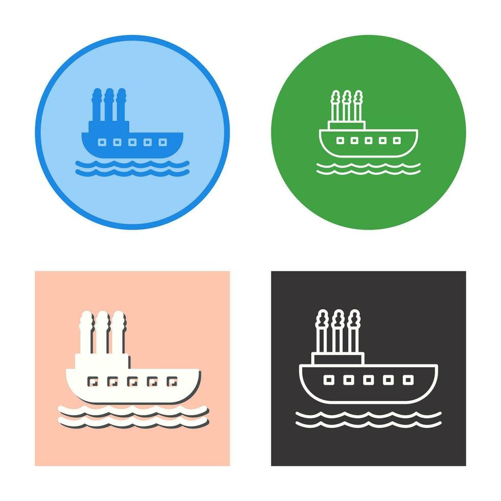 Steamboat Vector Icon