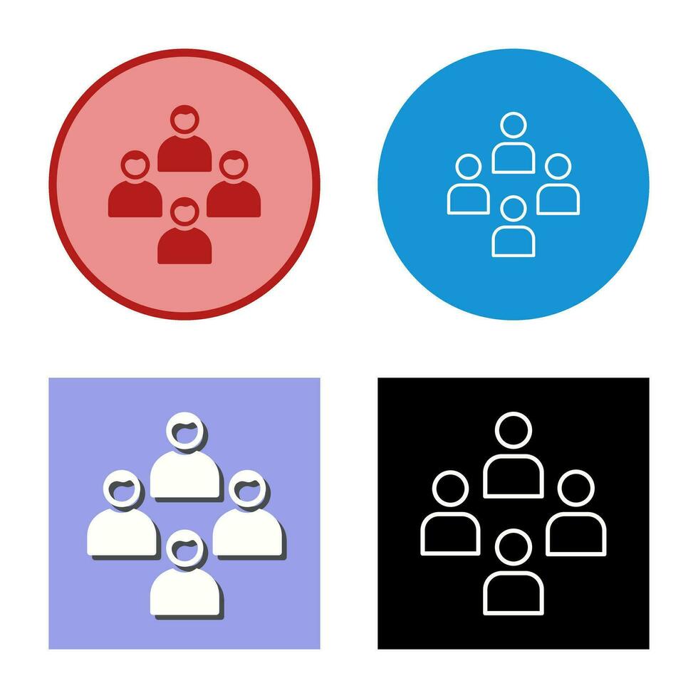 Network Group Vector Icon