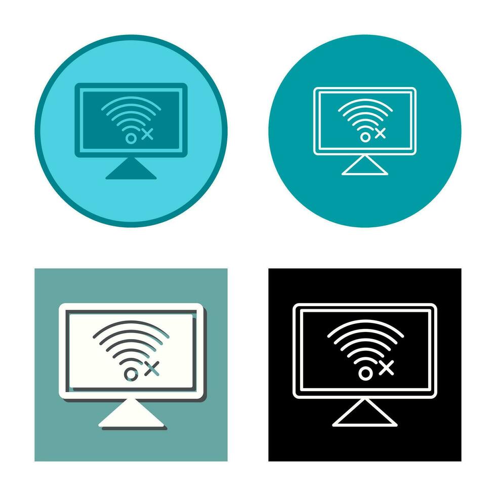 Disconnected Network Vector Icon
