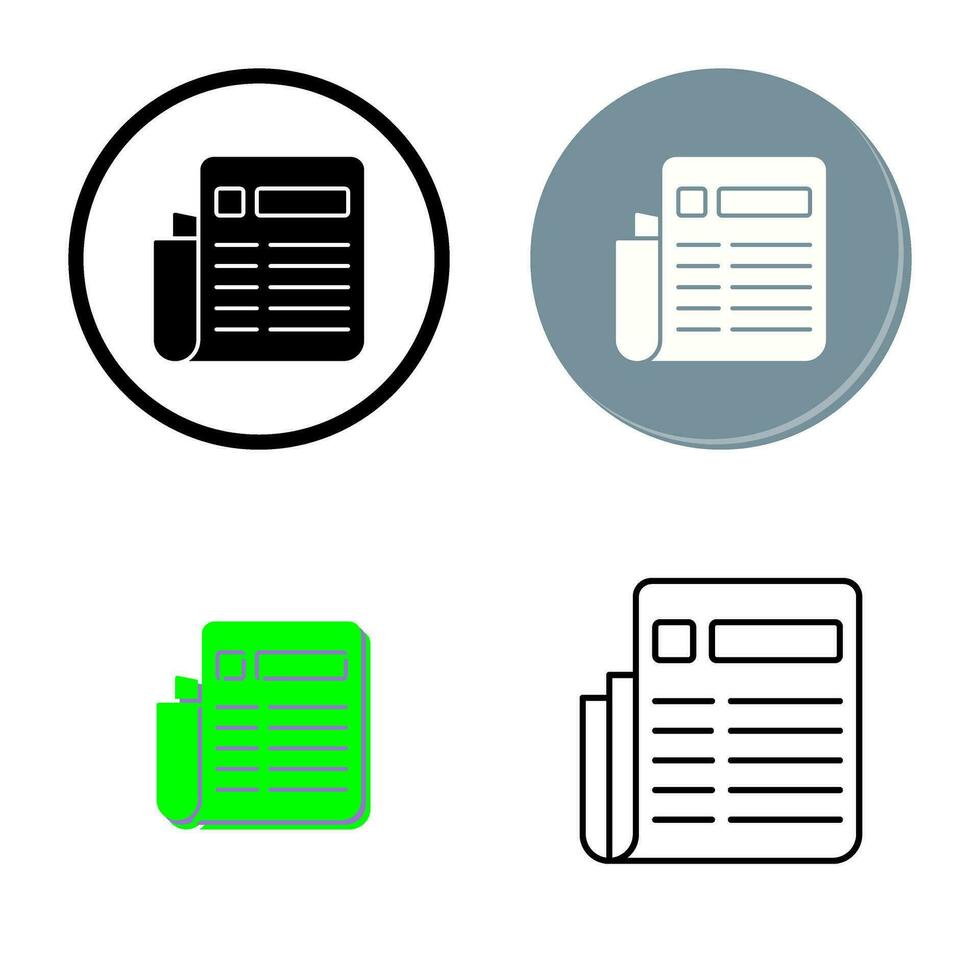 News Paper Vector Icon