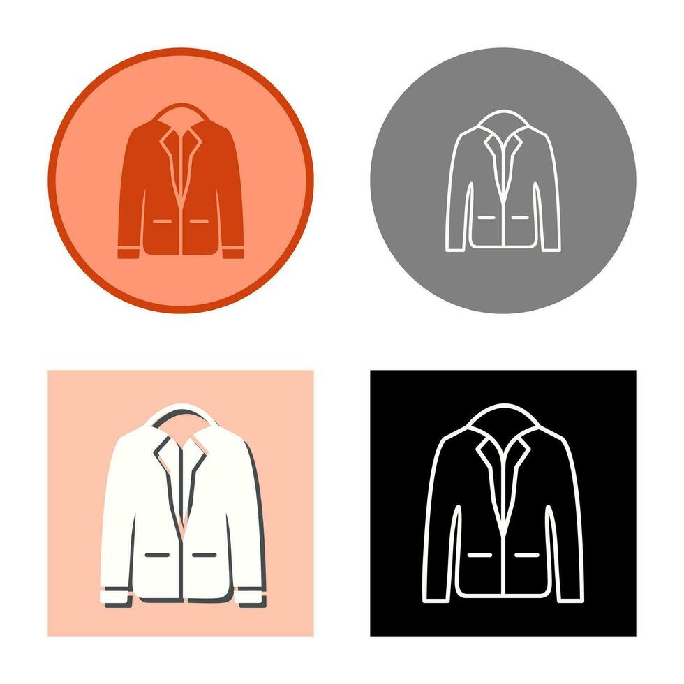 icono de vector de chaqueta elegante