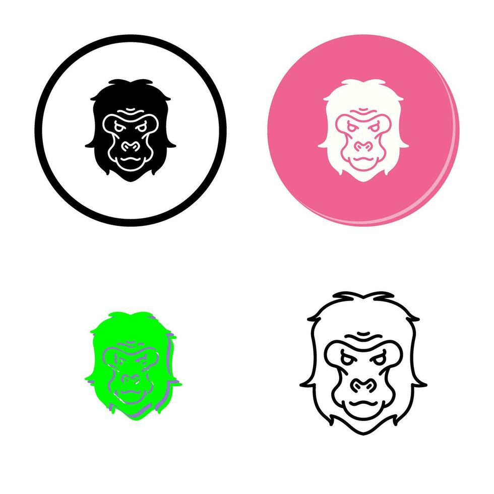 Gorilla Vector Icon