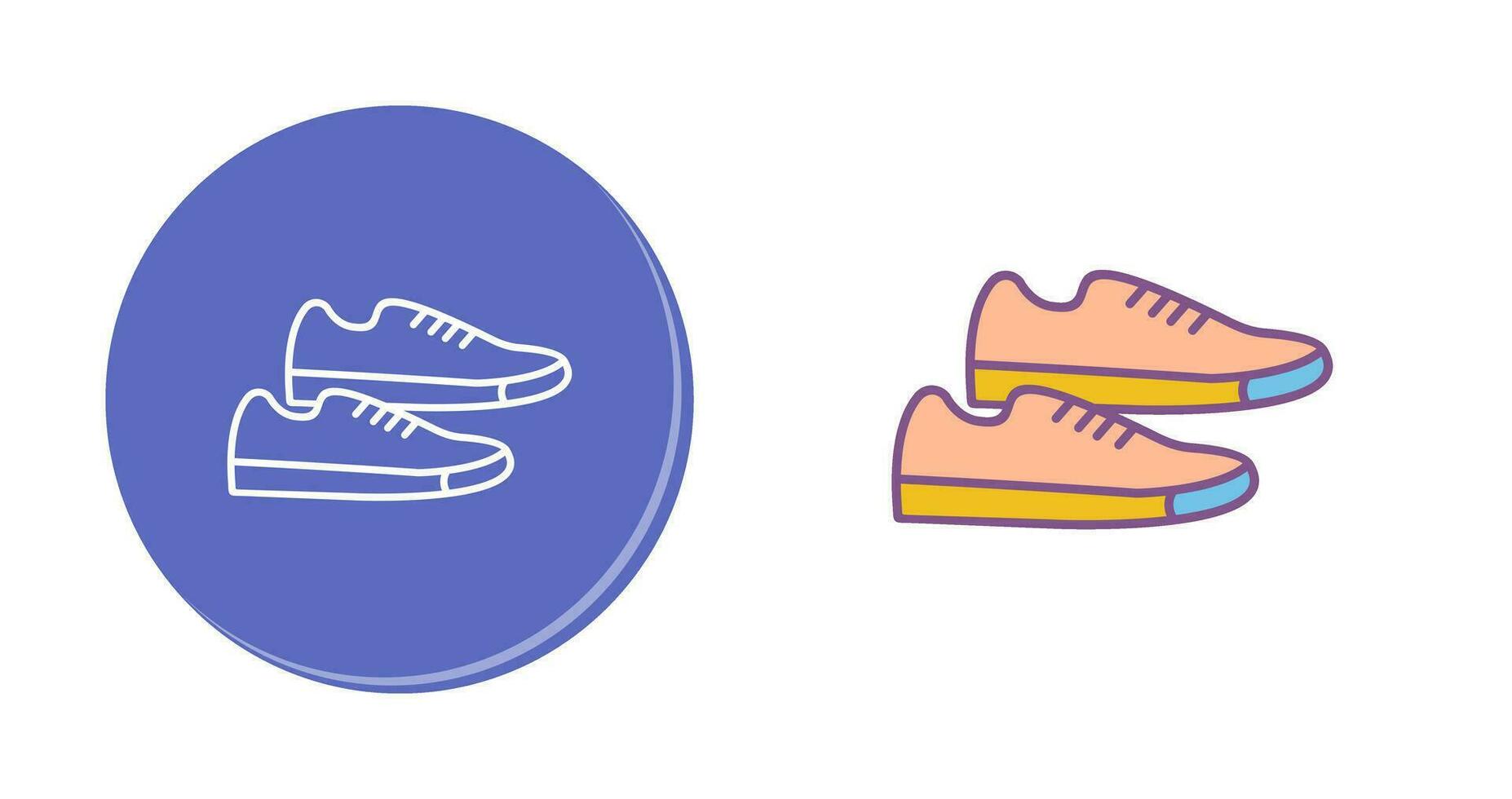 icono de vector de zapatillas