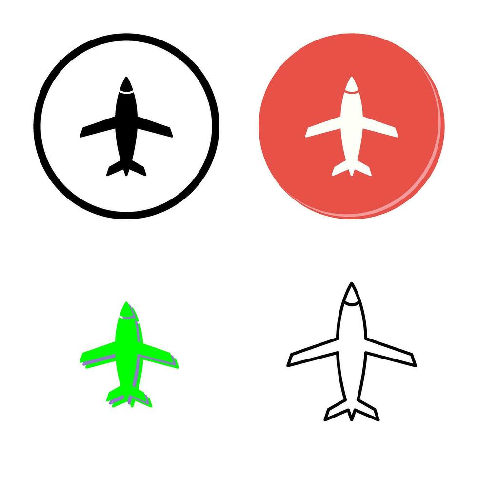 icono de vector de avión