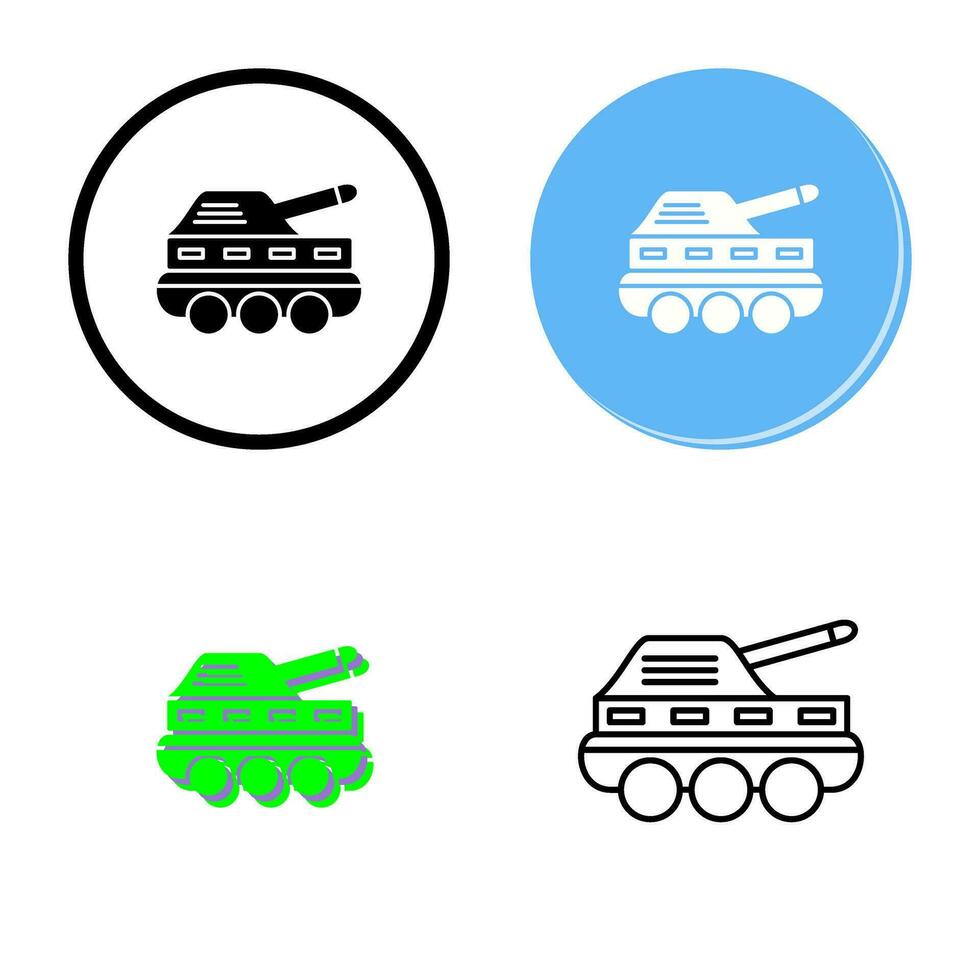 icono de vector de tanque de infantería