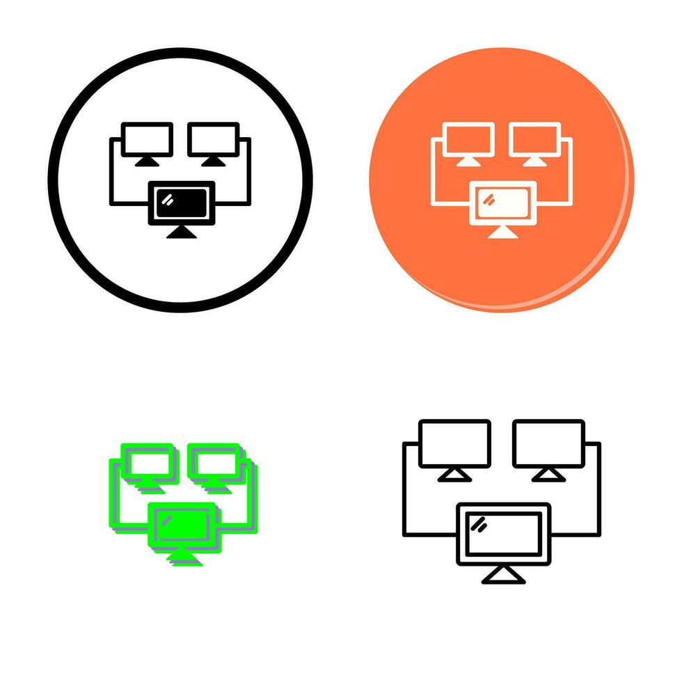 Connected Systems Vector Icon