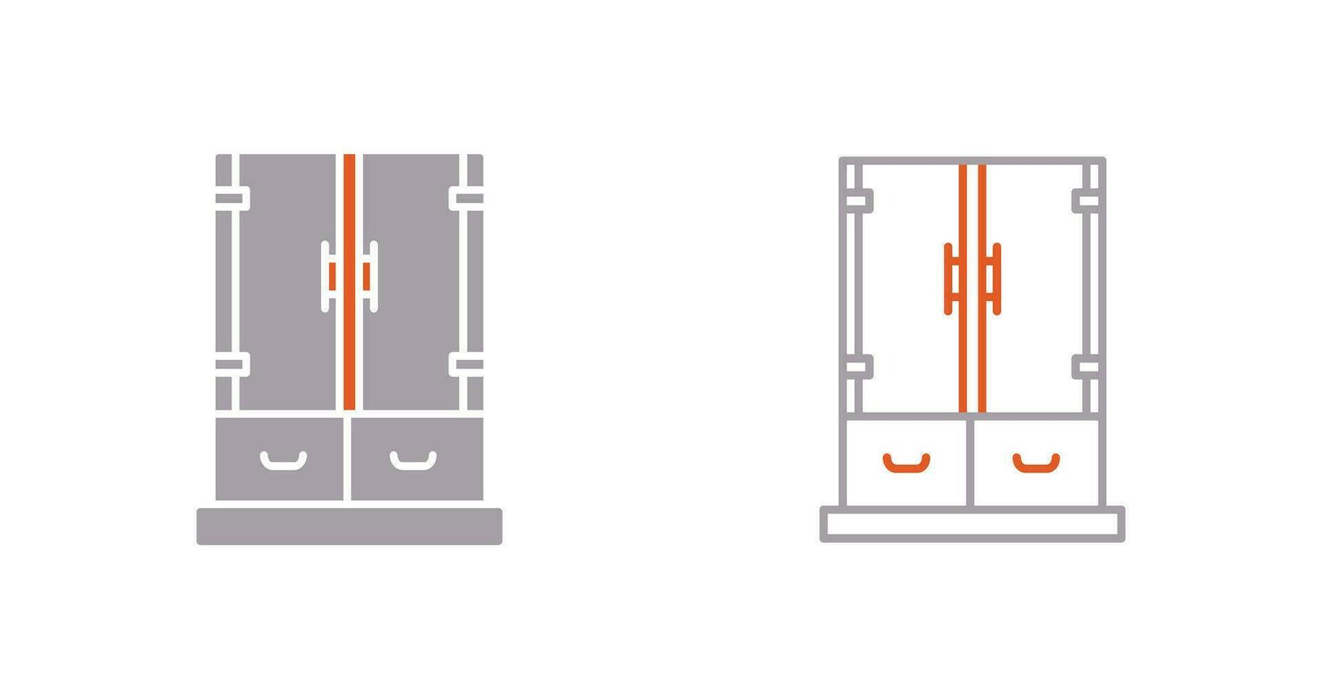 icono de vector de cajón de gabinete