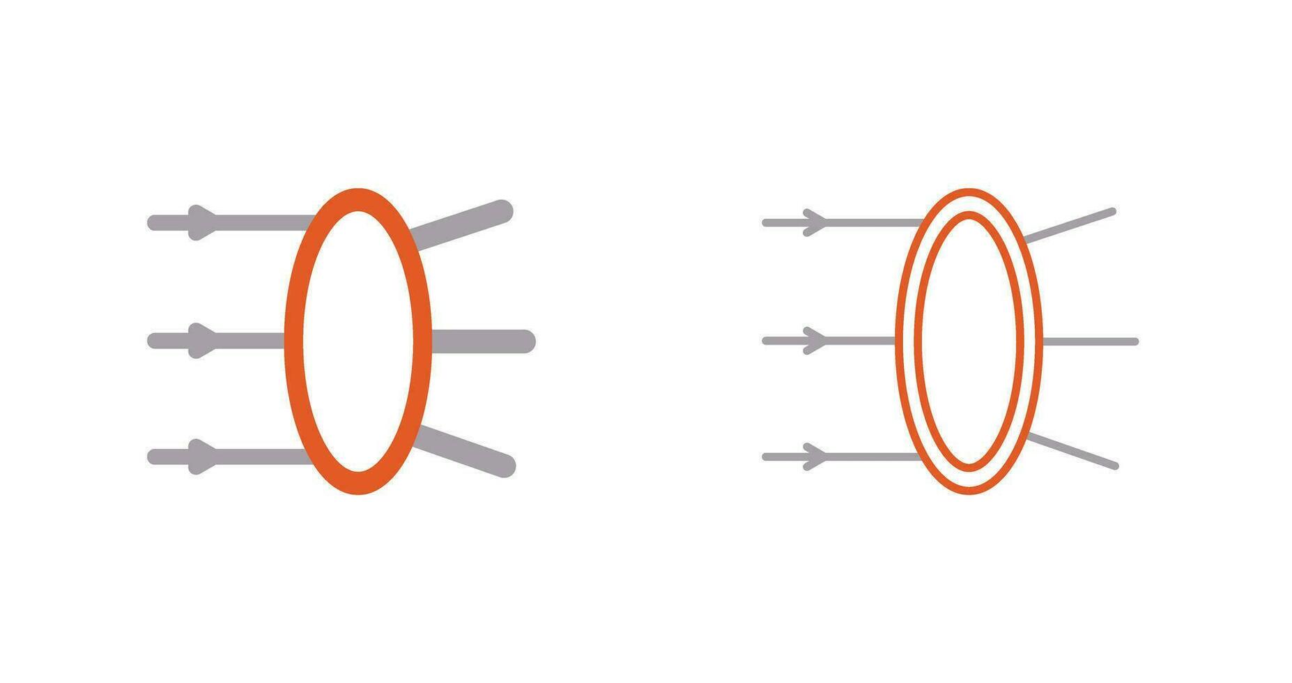 Refraction Vector Icon