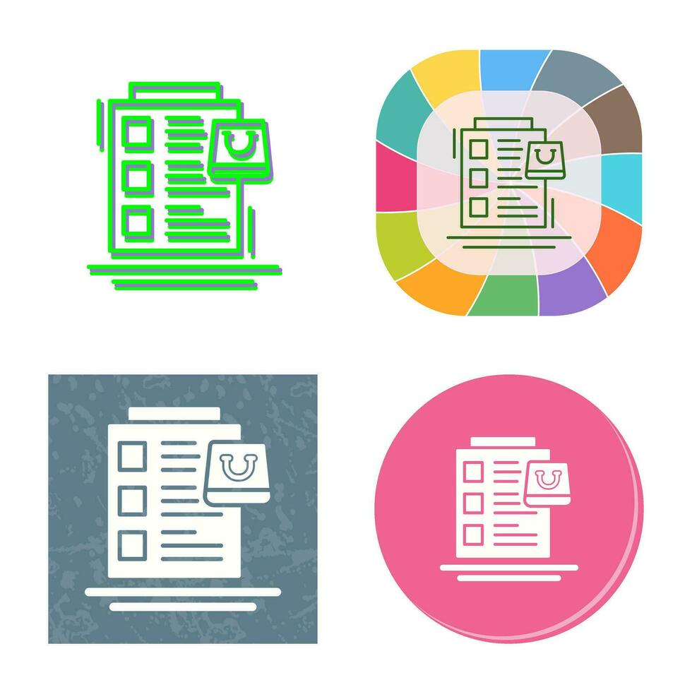 Wish List Vector Icon