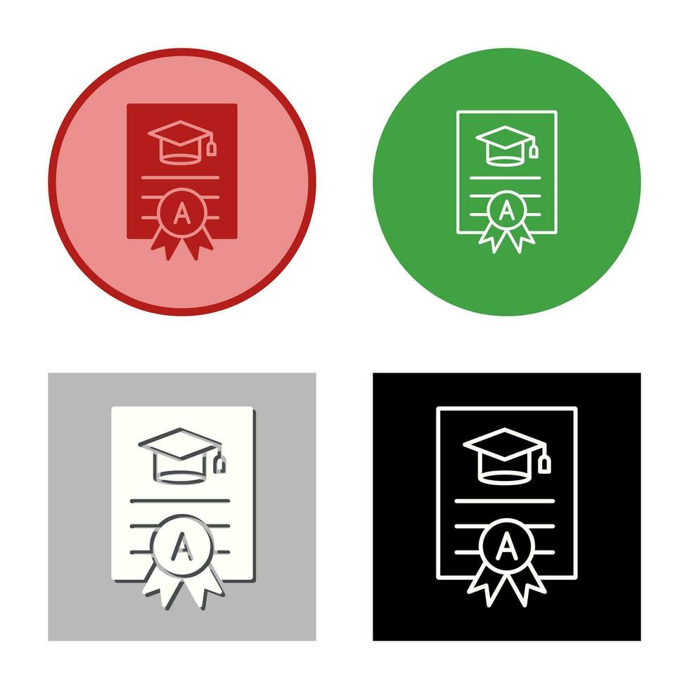 Report Card Vector Icon