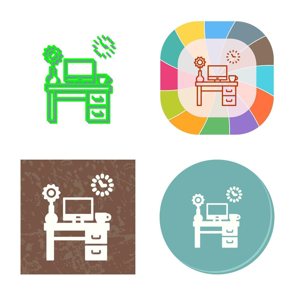 Work Table Vector Icon