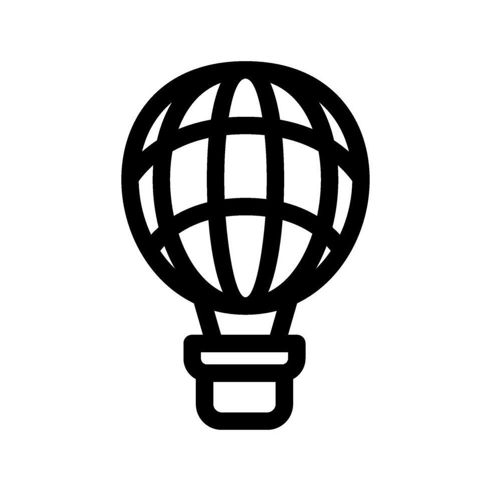 Hot Air Balloon Icon Vector Symbol Design Illustration