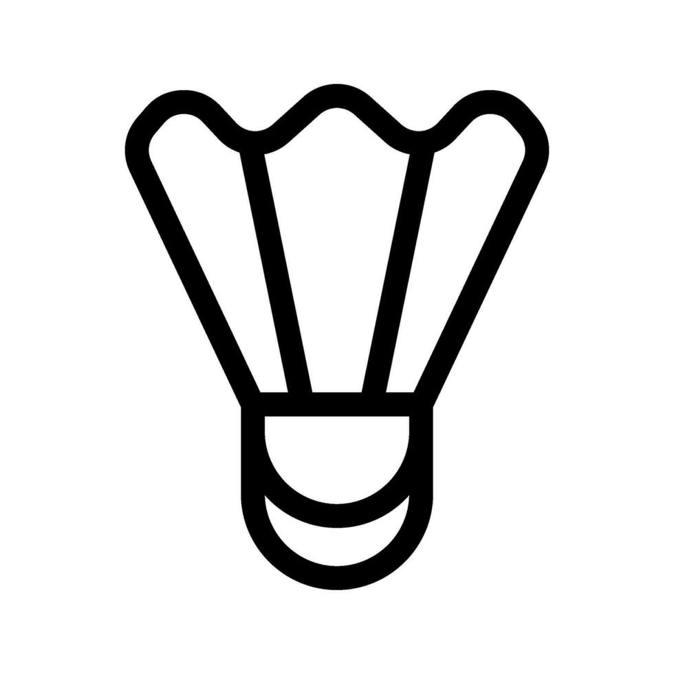Shuttlecock Icon Vector Symbol Design Illustration