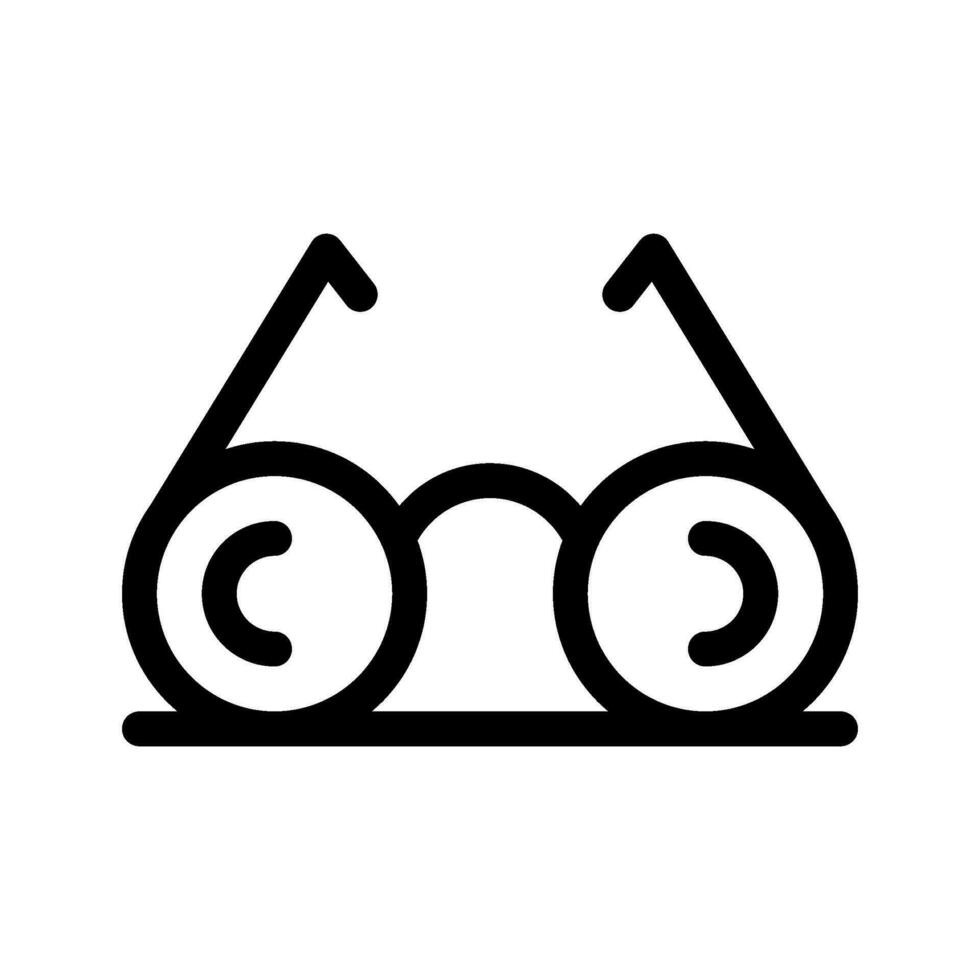 Round Glasses Icon Vector Symbol Design Illustration
