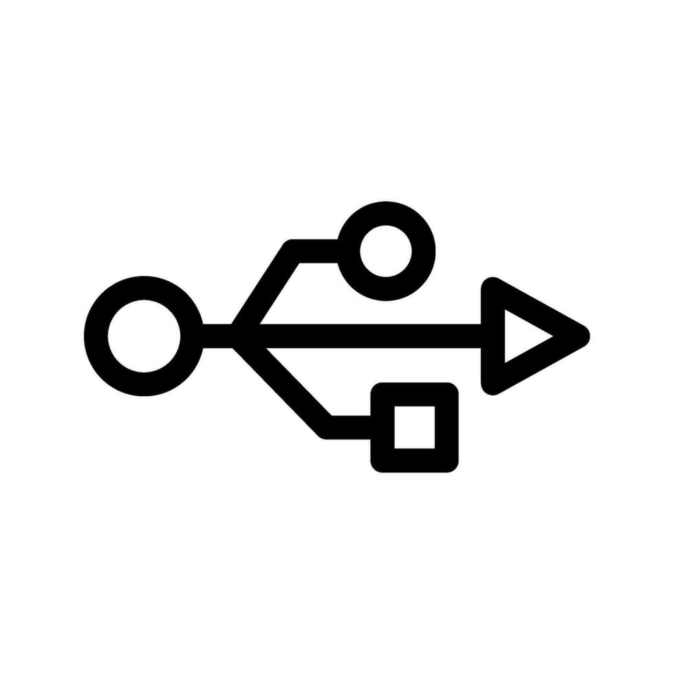USB icono vector símbolo diseño ilustración