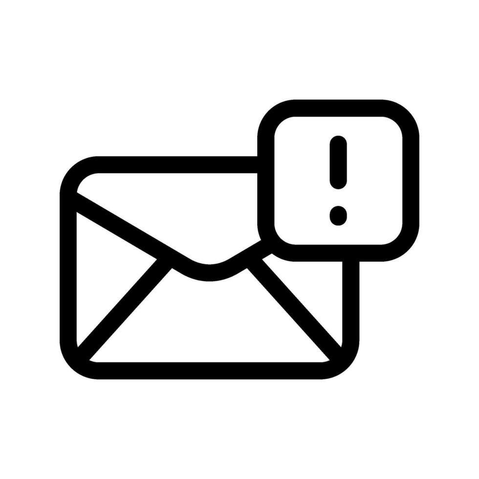 Email Issue Icon Vector Symbol Design Illustration