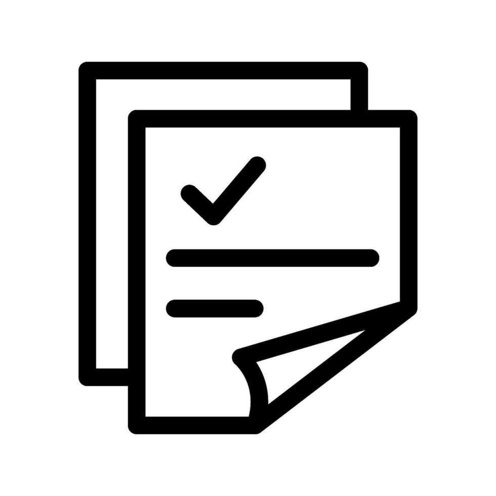 Approve Document Icon Vector Symbol Design Illustration