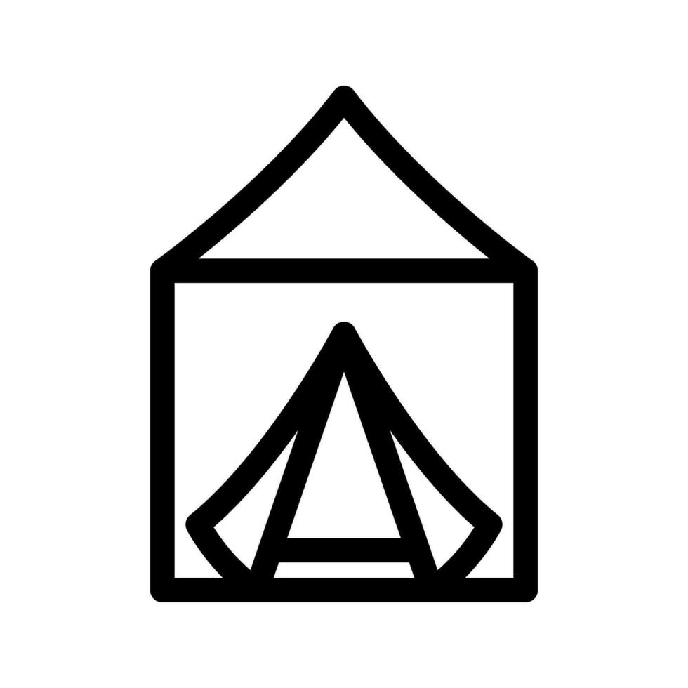 Tent Icon Vector Symbol Design Illustration