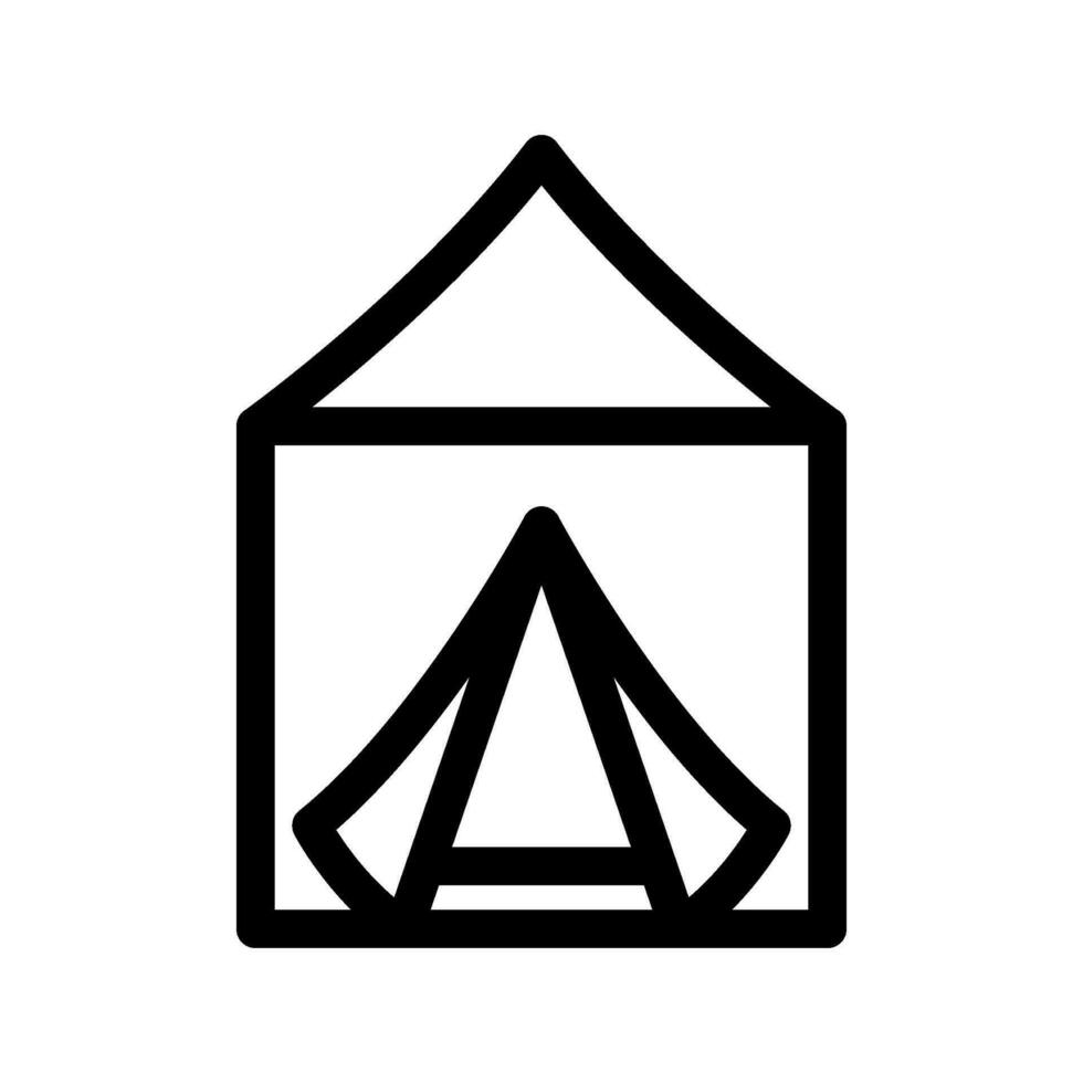 Tent Icon Vector Symbol Design Illustration