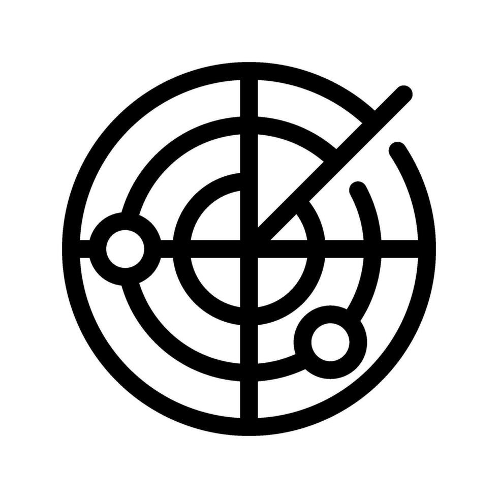 Radar Icon Vector Symbol Design Illustration
