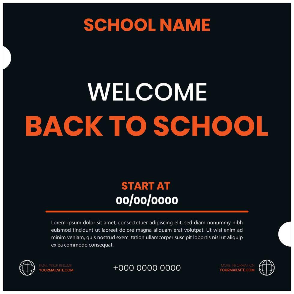 Back to school vector design. Back to school text in chalkboard element with light bulb and pen educational elements. Vector illustration back to school concept.