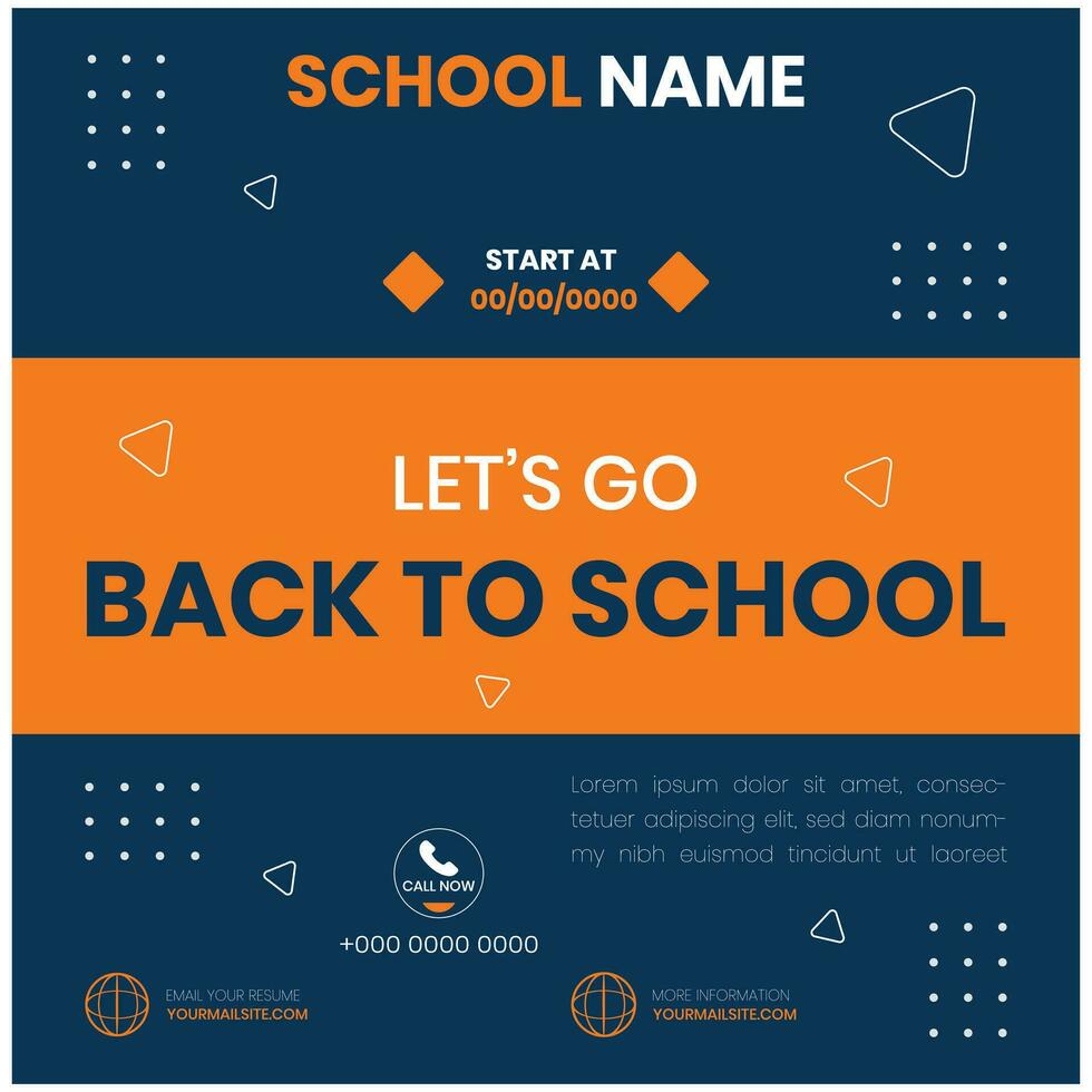 Back to school vector design. Back to school text in chalkboard element with light bulb and pen educational elements. Vector illustration back to school concept.