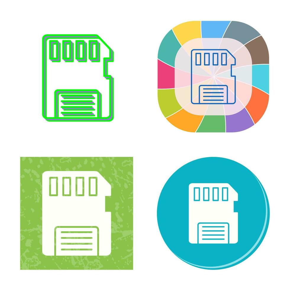 Memory Card Vector Icon