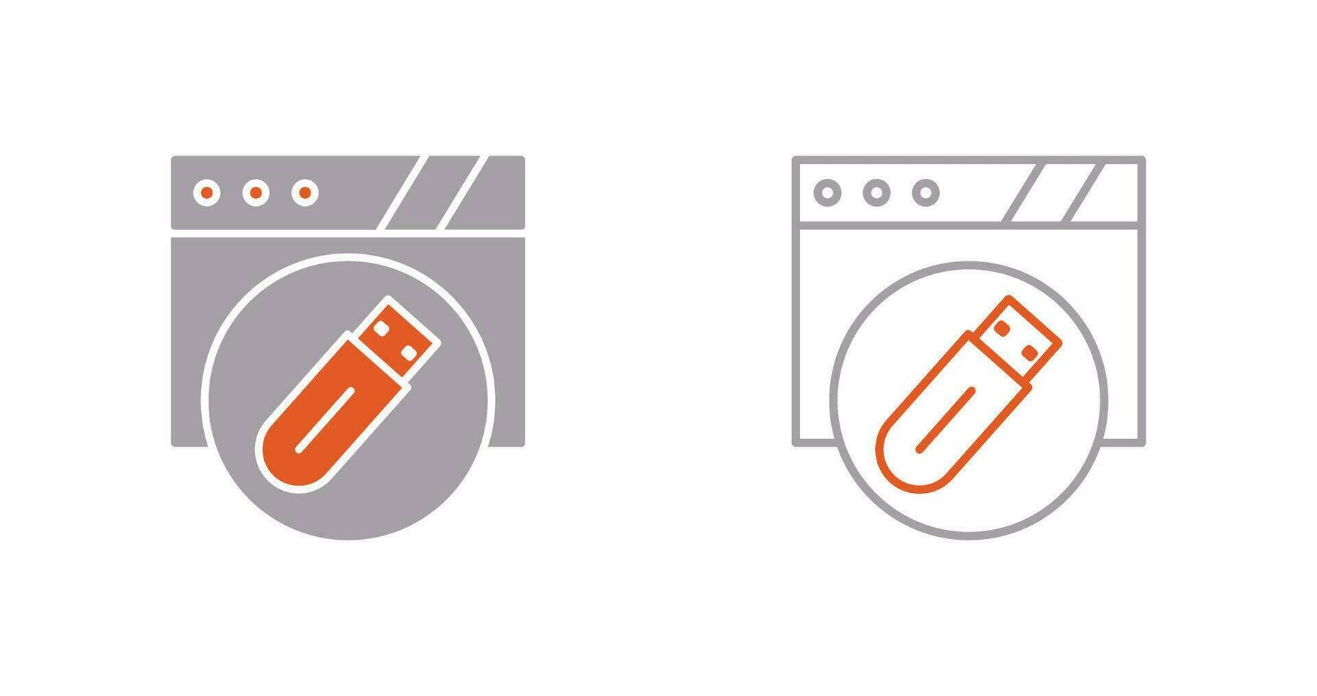 Usb Flash Drive Vector Icon