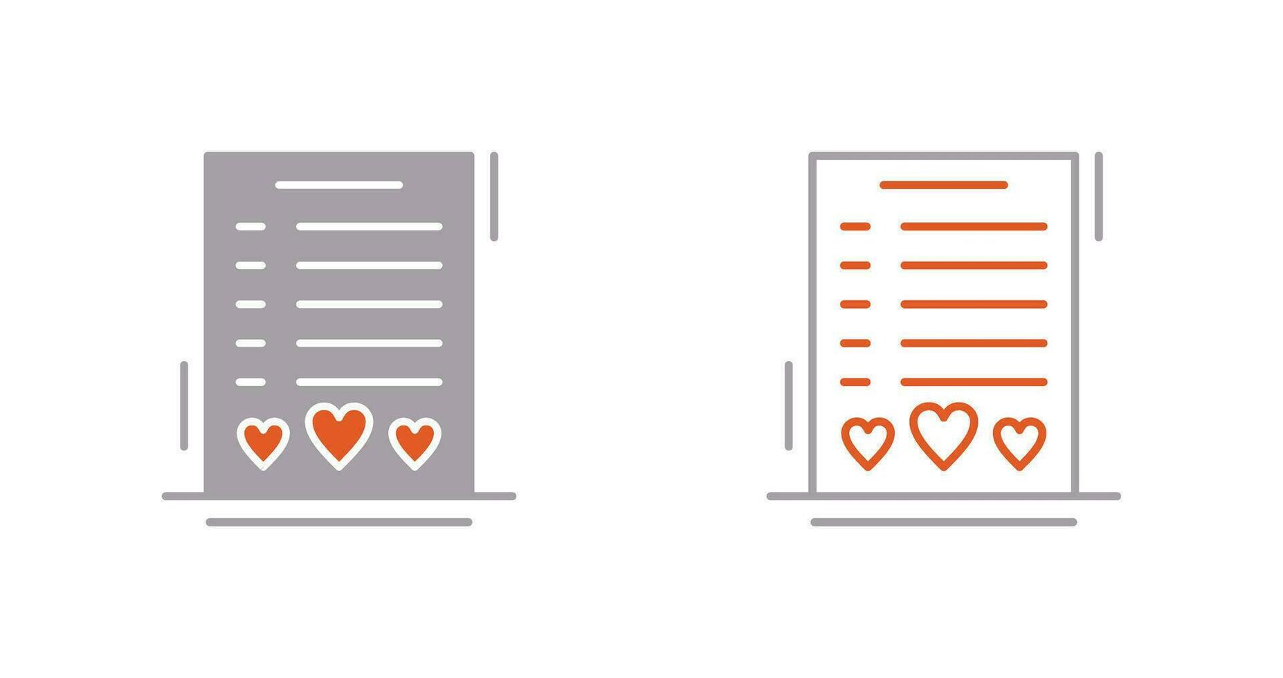 Wishlist Vector Icon