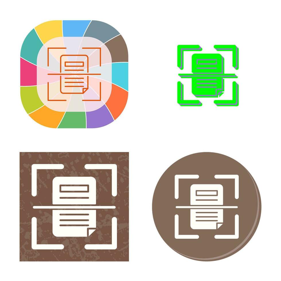 Scan Vector Icon