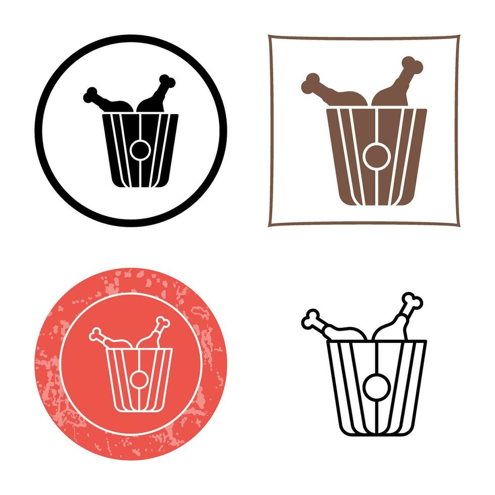 Fried Chicken Vector Icon