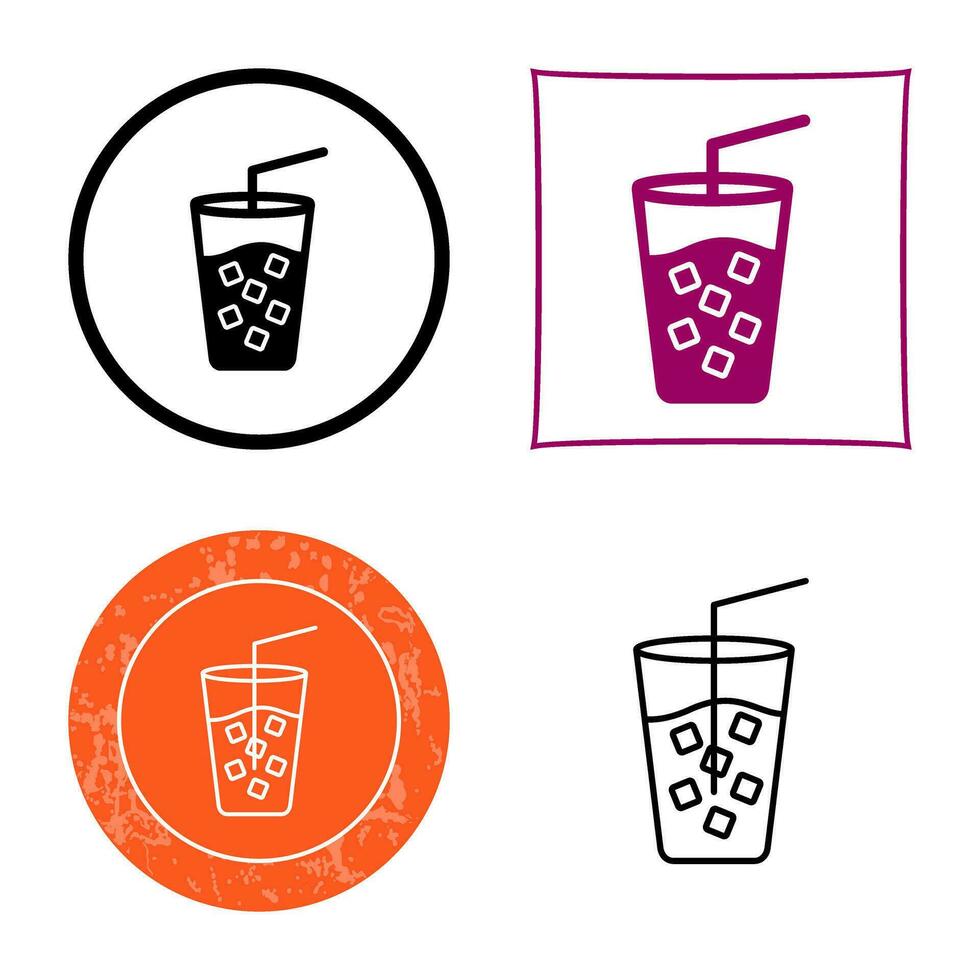 Cold Drink Vector Icon