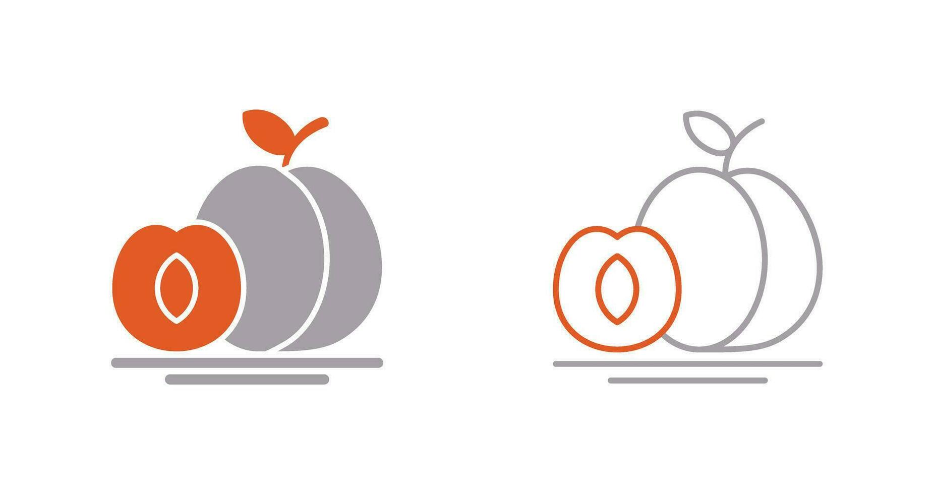 Apricot Vector Icon
